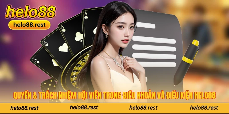 Quyền & trách nhiệm hội viên trong điều khoản và điều kiện Helo88